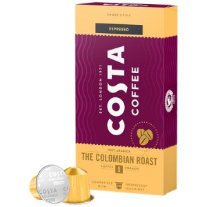 Kávové kapsule COSTA The Colombian Roast do kávovarov Nespresso